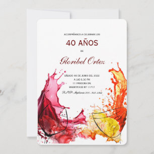 Convite de 40 Anos Mulher Convite