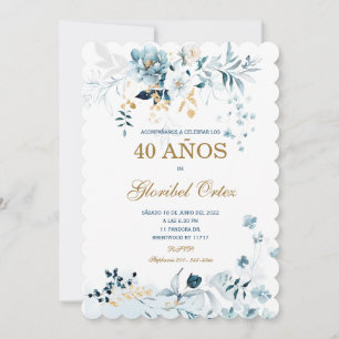 Convite de 40 Anos Mulher Convite