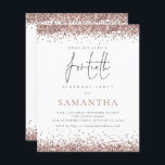 Convite de 40 Partes para Glitter Dourado do Glam<br><div class="desc">Há duas opções de papel a escolher para esse tamanho (4, 5 x 5, 6") na faixa de Orçamento. Para este produto, eu recomendaria o semibrilho, que é um estoque de cartão de 110 gsm, semelhante em espessura a um cartão postal. A opção Satin é um papel muito mais fino,...</div>