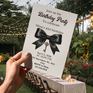 convite de 49º aniversário para mulheres