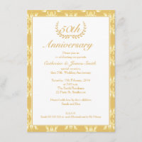 Convite de 50º Aniversário de Casamento