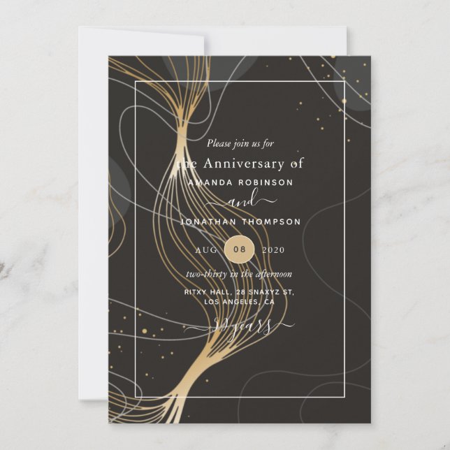 Convite de 50º Aniversário de Casamento (Frente)