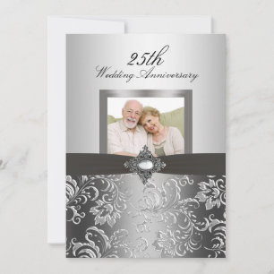 Convite de 50º Aniversário de Casamento Foto Flora