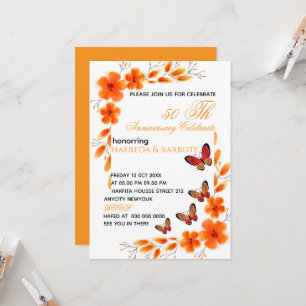 Convite de 50º Aniversário Digital para Mulheres, 