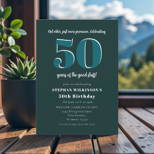 Convite de 50º Aniversário Engraçado "Não Mais Vel