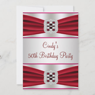 Convite de 50º Aniversário Red Diamond