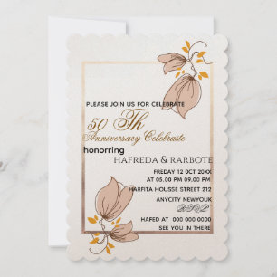 Convite de 50 anos, Casamento Verde Anni