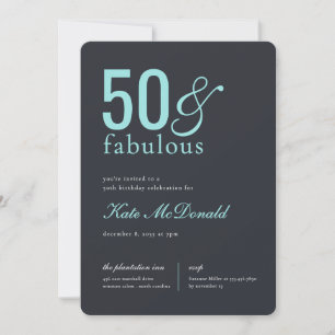 Convite de 50 anos e Fabuloso Aniversário de 50 an