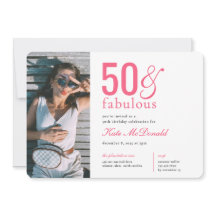Convite de 50 anos e Fabuloso Aniversário de 50 an