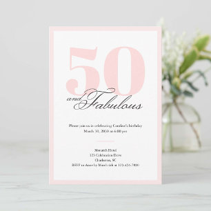 Convite de 50 & Fabuloso Aniversário de 50 anos
