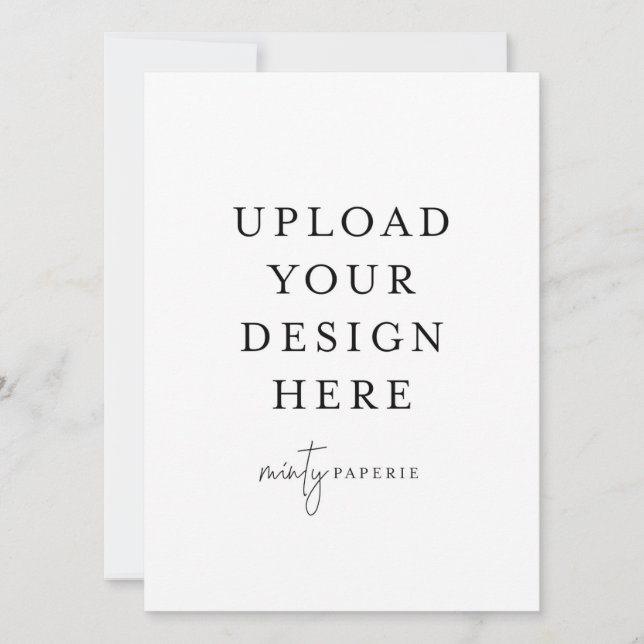 Convite de 5,5" x 7,5" - Retrato (Frente)