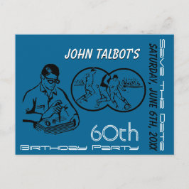 Convite de 60º Aniversário de Futebol com Binóculo