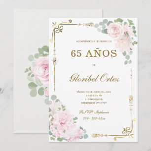 Convite de 65 Anos Mulher