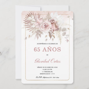 Convite de 65 Anos Mulher