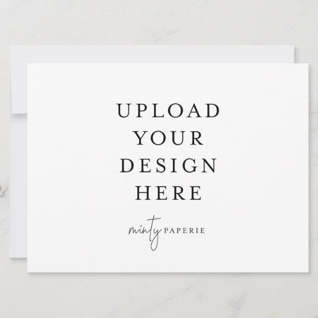 Convite de 6,5" x 8,75" - Paisagem (Frente)