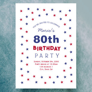 Convite de 80º Aniversário