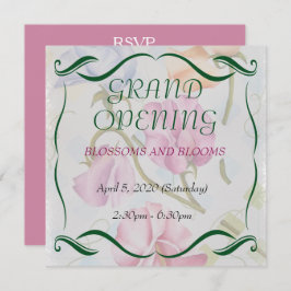 CONVITE DE ABERTURA DA FLOR DE ÁGUA DE PEAS DOCES