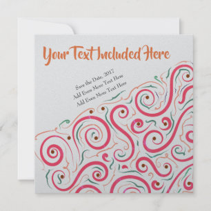 Convite de Abstrato exclusivo por LH