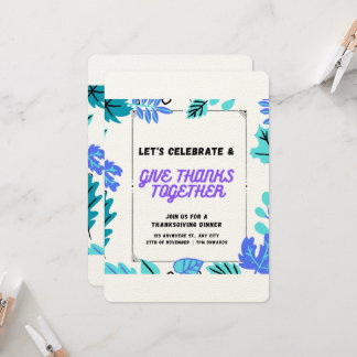 Convite de Ação de Graças