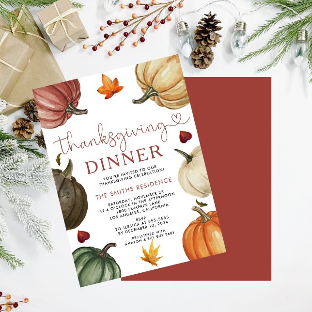 Convite de Ação de Graças | Dia de Ação de Graças  (Criador carregado)