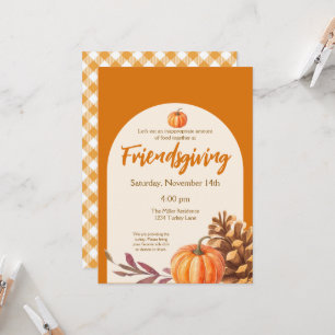Convite de Ação de Graças Friendsgiving