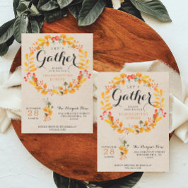 Convite de Ação de Graças - Janta de Ação de Graça