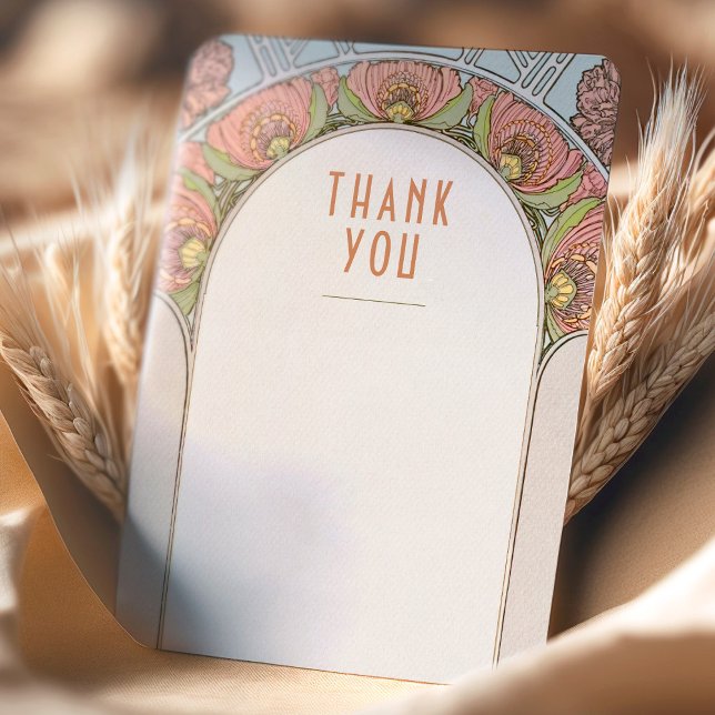 Convite de agradecimento de casamento em estilo Ar (Criador carregado)