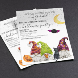 Convite de água-forte para festa de Halloween do G