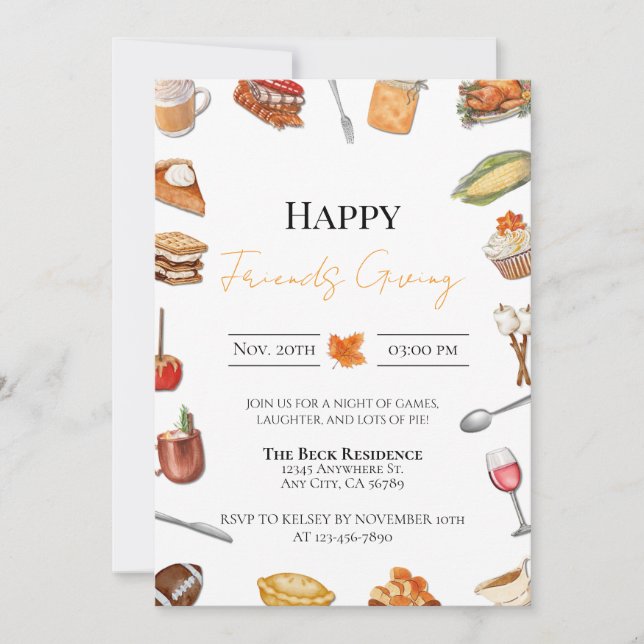 Convite de Amigos para Dar (Frente)