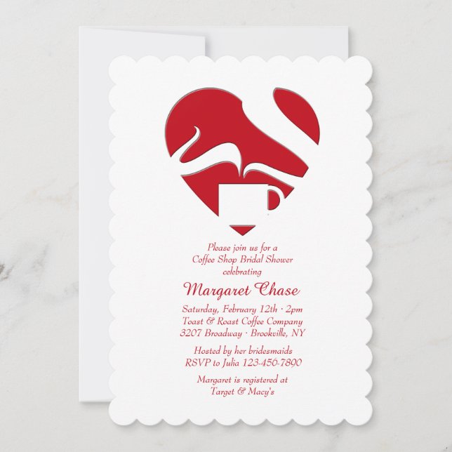 Convite De Amor Com Café (Frente)