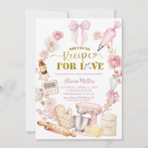 Convite de Amor para Assar Coquette Rosa