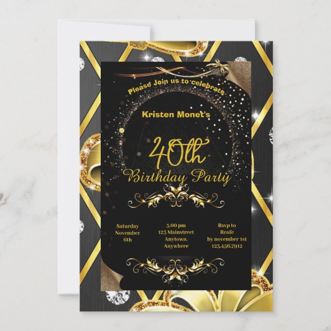 Convite de aniversário (Frente)