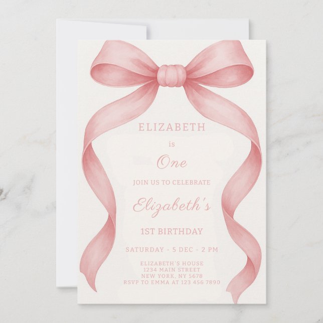 Convite de aniversário (Frente)