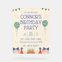 Convite de aniversário