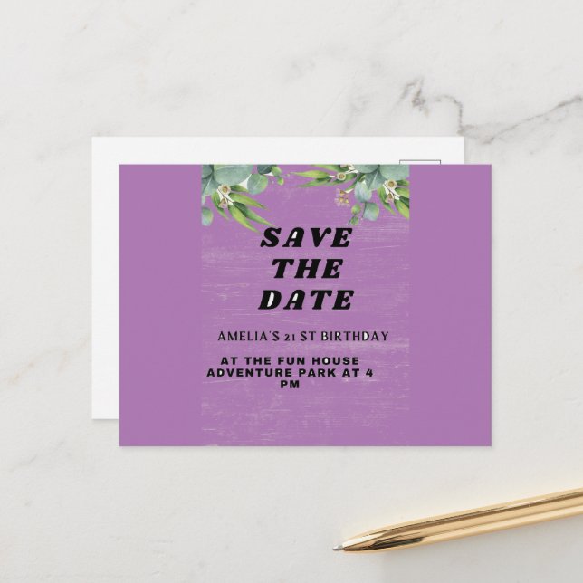 Convite de Aniversário (Frente/Verso In Situ)