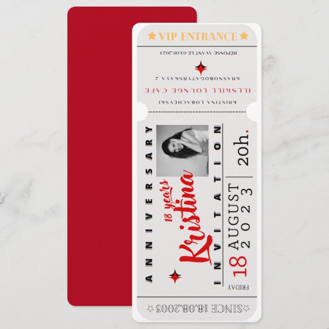 CONVITE DE ANIVERSÁRIO (Frente/Verso)