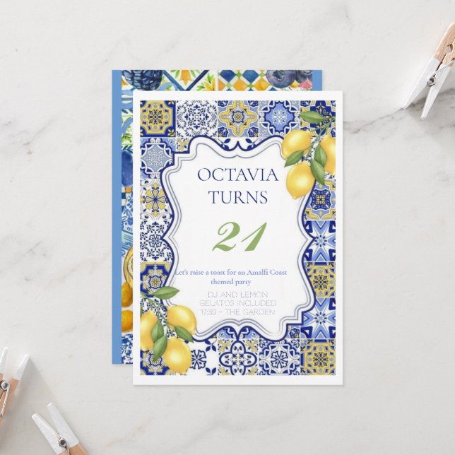 Convite de aniversário (Frente/Verso In Situ)