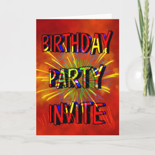 Convite de aniversário (Frente)