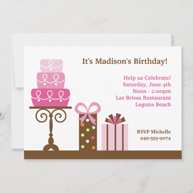  Convite de aniversário (Frente)