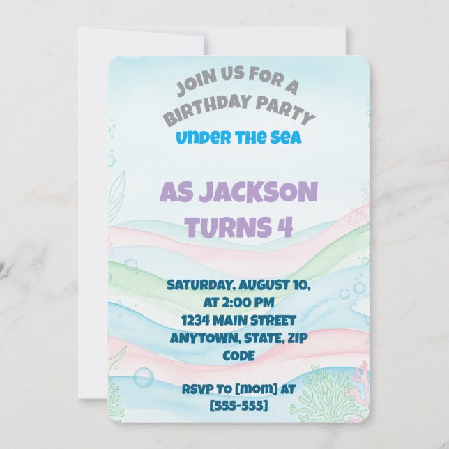 Convite de Aniversário (Frente)