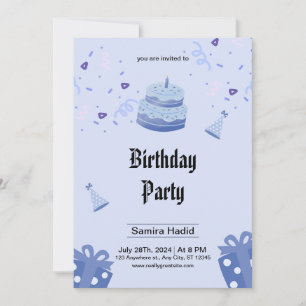 Convite de aniversário