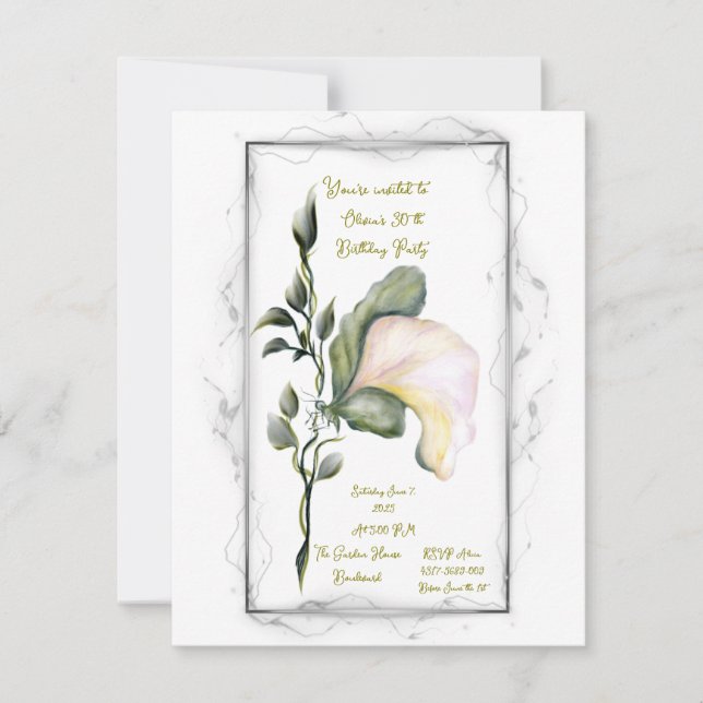 Convite de aniversário (Frente)