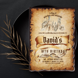 Convite de aniversário 10 mágico fabuloso