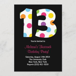 Convite de aniversário 13