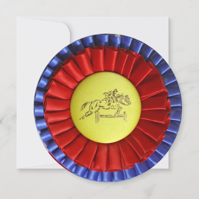 Convite de aniversário 13 de Fita Horse (Frente)