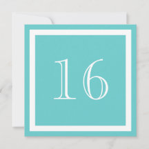 convite de aniversário 16 - Aqua