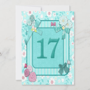 convite de aniversário 17º