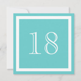 convite de aniversário 18 - Aqua