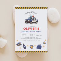 Convite de aniversário 2 da Polícia