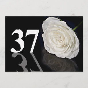 Convite de aniversário 37 anos velho